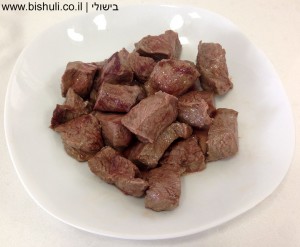 תבשיל בשר - הבשר לאחר טיגון